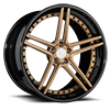 AGL15 Matte Brushed Antique Bronze with Gloss Black Lip