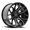 A116 Cobra Glossy Black Brushed DDT Face Clear