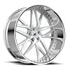5 LUG IKON BRUSHED CENTER CHROME LIP