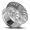 5 LUG R.E.A.L. BRUSHED CENTER CHROME LIP