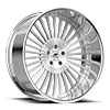 5 LUG R.E.A.L. BRUSHED CENTER CHROME LIP