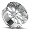 5 LUG TANGO BRUSHED CENTER CHROME LIP