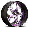5 LUG SOLO BLACK AND PURPLE WITH CARBON LIP