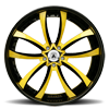 5 LUG CX503 BLACK AND YELLOW