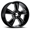 5 LUG SERIES 615BMBC MODERN MUSCLE BLACK WITH MACHINED ACCENTS