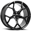 5 LUG REPLICA 318 GLOSS BLACK MACHINED FACE