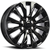 6 LUG REPLICA 323 GLOSS BLACK