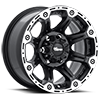 5 LUG TORQUE FLAT BLACK WITH MACHINED OUTER LIP AND SATIN CLEAR