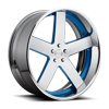 Baller - X84 Brushed face w/ blue windows. chrone lip
