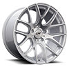 5 LUG AUTOBAHN SILVER MACHINED FACE