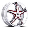 Reflection X Chrome w/ Red Inserts
