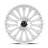 6 LUG ROMA GLOSSY SILVER BRUSH FACE