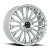 Roma Glossy Silver Brush Face
