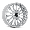 6 LUG ROMA GLOSSY SILVER BRUSH FACE