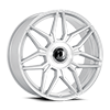 6 LUG VERONA GLOSSY SILVER BRUSH FACE