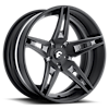 5 LUG F2.10 BLACK/GREY CENTER, BLACK LIP