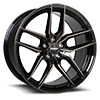 5 LUG ARISTO GLOSS BLACK WITH MACHINED FACE AND SMOKED CLEAR - 48086