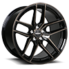 5 LUG ARISTO GLOSS BLACK WITH MACHINED FACE AND SMOKED CLEAR - 48087