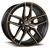 5 LUG ARISTO SATIN BLACK WITH MACHINED FACE AND BRONZE CLEAR - 48089