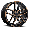 5 LUG ARISTO SATIN BLACK WITH MACHINED FACE AND BRONZE CLEAR FLAT