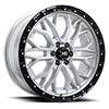 Muramasa Gloss Silver w/ Black Lip - 1in Lip