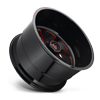 8 LUG FF12 GLOSS BLACK W/ CRIMSON RED