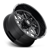8 LUG FF34 - 8 LUG GLOSS BLACK & MILLED