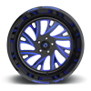 5 LUG FF41 - 5 LUG GLOSS BLACK W/LOLLIPOP BLUE