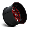 8 LUG FF51 - 8 LUG CANDY RED W/ GLOSS BLACK LIP