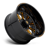8 LUG FF60 GLOSS BLACK W/ GOLD ACCENTS