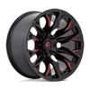 Flame 6 - D823 Gloss Black Milled Red