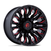 Flame 8 - D823 Gloss Black Milled Red