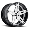 5 LUG F2.10 WHITE/BLACK CENTER, BLACK LIP