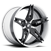 6 LUG F2.10 BLACK/WHITE CENTER, WHITE LIP