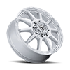 8 LUG CIRCUIT DUALLY - D911 GLOSS SILVER W/ MACHINED FACE