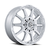 8 LUG CIRCUIT DUALLY - D911 GLOSS SILVER W/ MACHINED FACE