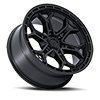 6 LUG HEATHEN - FC896 GLOSS BLACK W/ GUNMETAL LIP