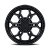 6 LUG HEATHEN - FC896 GLOSS BLACK W/ GUNMETAL LIP