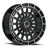 5 LUG TOURBILLION GLOSS BLACK W/ MACHINED FACE & LIP