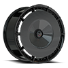 5 LUG ALESANNA GLOSS BLACK W/ CARBON CAP