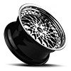 5 LUG HELLFIRE MACHINE BLACK CHROME LIP