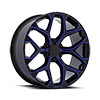 101 Gloss Black Blue Milled