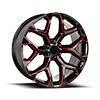 101 Gloss Black Red Milled