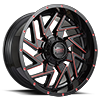 809 Gloss Black Candy Red Milled