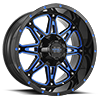 810 Gloss Black Candy Blue Milled