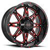 810 Gloss Black Candy Red Milled