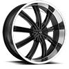 KM672 Widow Gloss Black w/ Machined Face