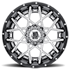 8 LUG XD203 CHOPSTIX CHROME CENTER W/ GLOSS BLACK MILLED LIP