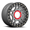 4 LUG KS240 RECON BEADLOCK GUNMETAL WITH BLACK LIP