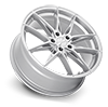 5 LUG KR10 GLOSSY SILVER MACHINE FACE